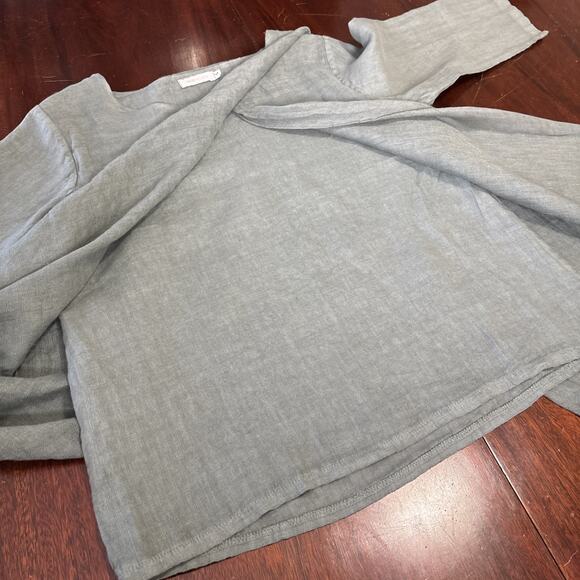 Milio Milano Womens Linen Layered Tunic Top Size S Minimalist Indie Lagenlook - Picture 8 of 8